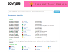 Tablet Screenshot of downsub.com
